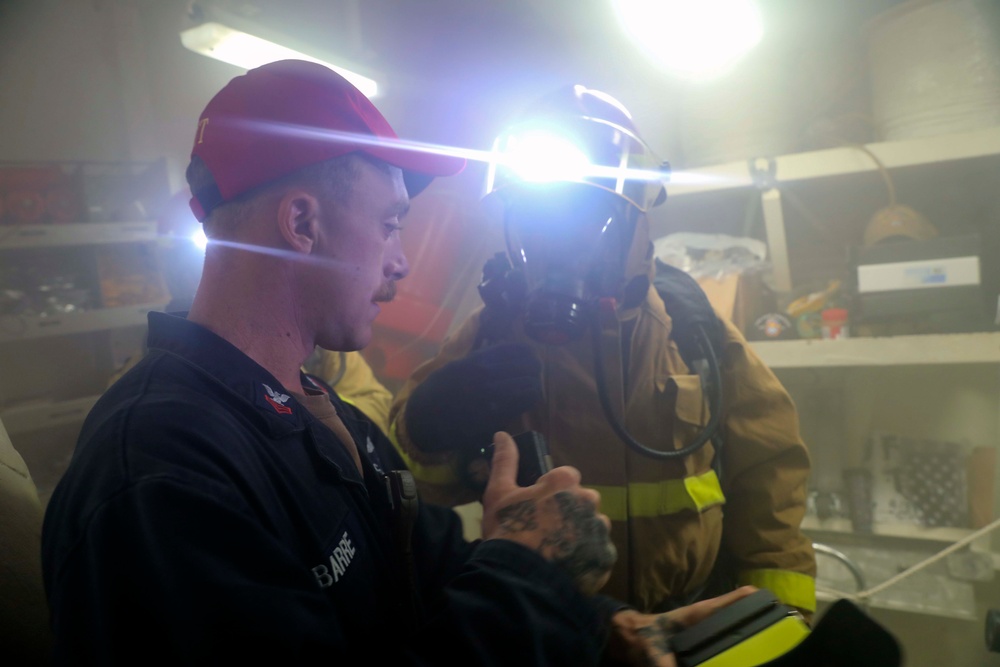 USS Paul Ignatius Holds Damage Control Drills