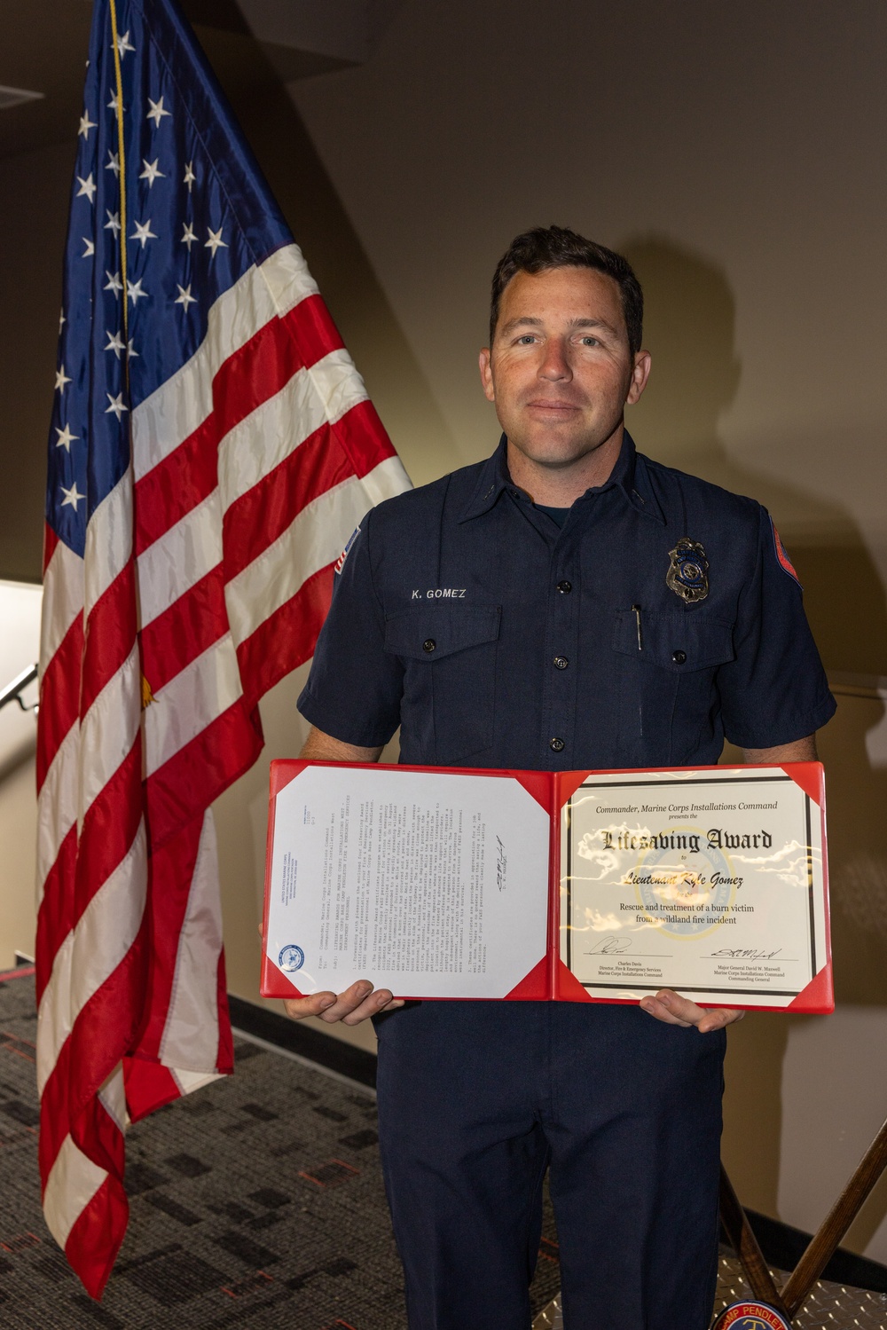 Camp Pendleton firefighters awarded for saving lives