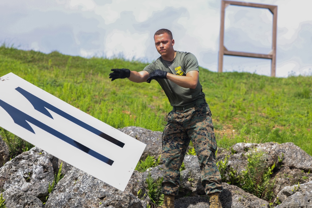 Camp Blaz Marines Conduct Range Clean Up