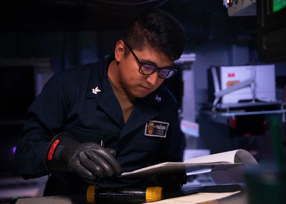 Sailors Conduct Routine Operations Aboard USS John Finn (DDG 113)