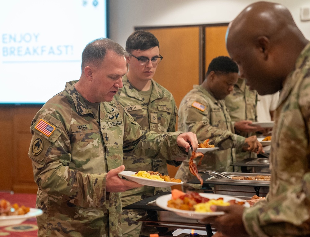 41st Signal Battalion UMT holds a prayers breakfast