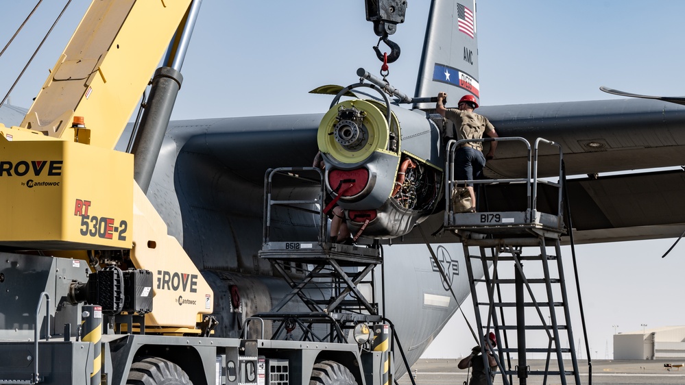 C-130J Engine Swap on The Rock