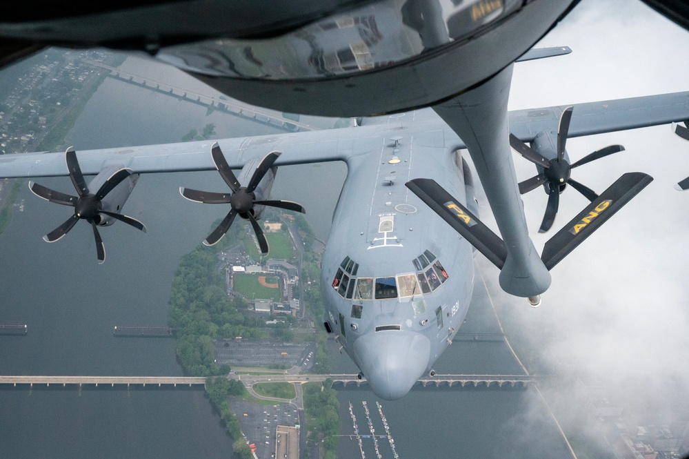 Flyover from 171st Air Refueling Wing to Celebrate 100 Years of Air Refueling