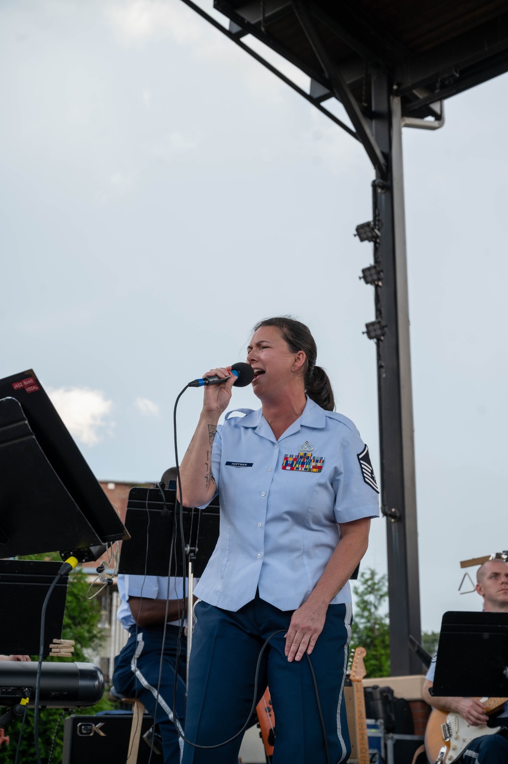 Air National Guard Bands play in Forest City, North Carolina