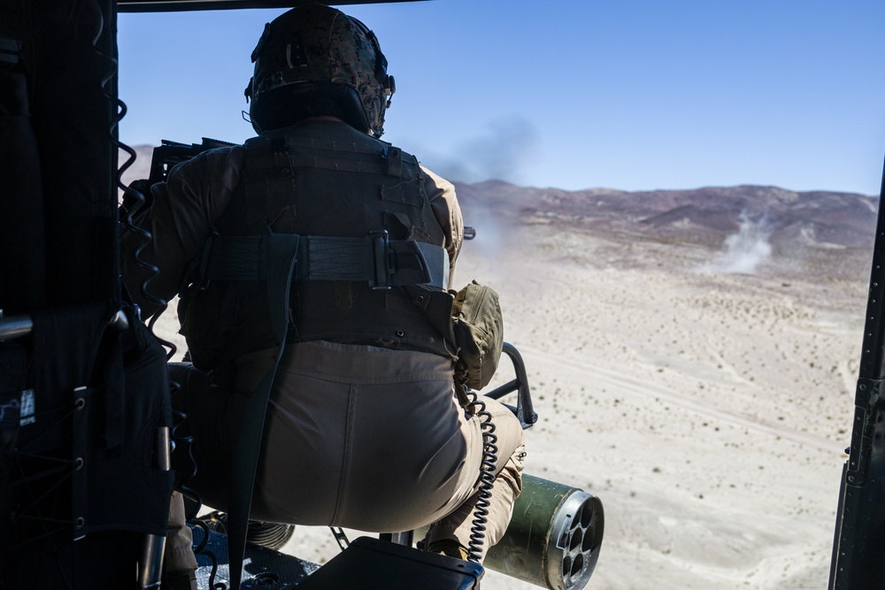 ITX 4-23 Marine Light Attack Helicopter Squadron (HMLA) 773 conduct live fire drills