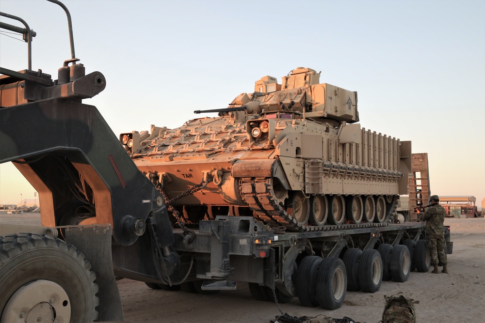 Bradley Fighting Vehicle training exercise