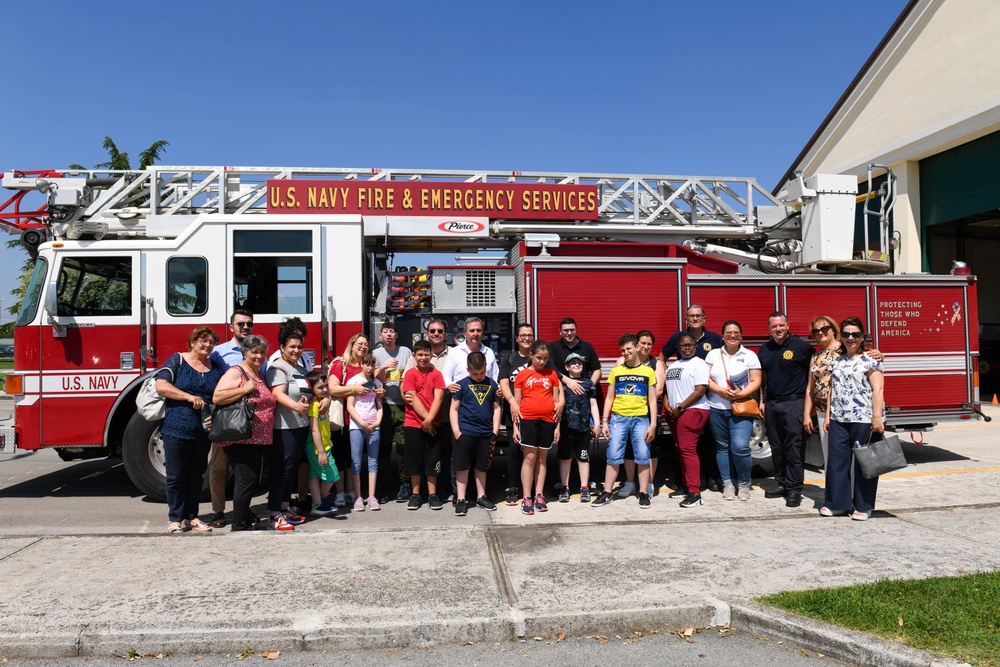 Fire &amp; Emergency Services Hosts Fire Station Tour for Special Needs Children