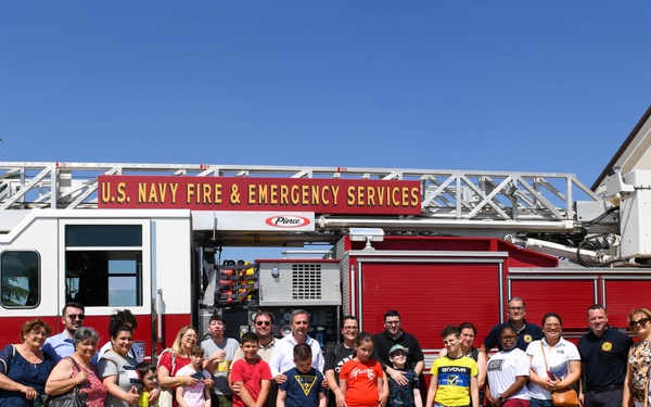 Fire &amp; Emergency Services Hosts Fire Station Tour for Special Needs Children