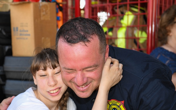 Fire &amp; Emergency Services Hosts Fire Station Tour for Special Needs Children
