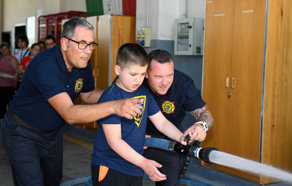 Fire &amp; Emergency Services Hosts Fire Station Tour for Special Needs Children