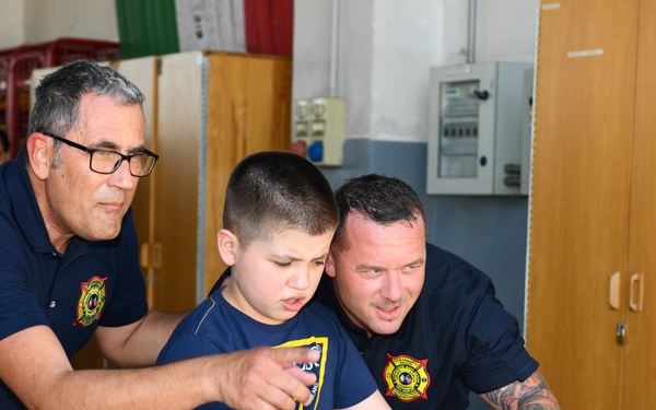 Fire &amp; Emergency Services Hosts Fire Station Tour for Special Needs Children