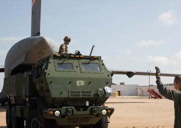 158th Field Artillery Regiment prepare HIMARS for Western Strike 2023