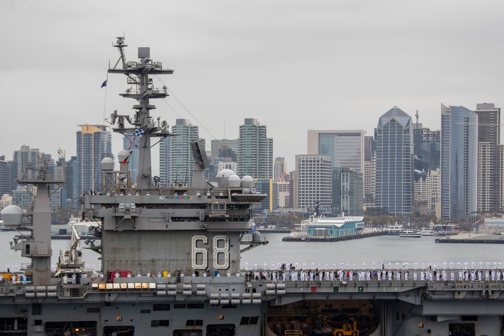 USS Nimitz returns from deployment