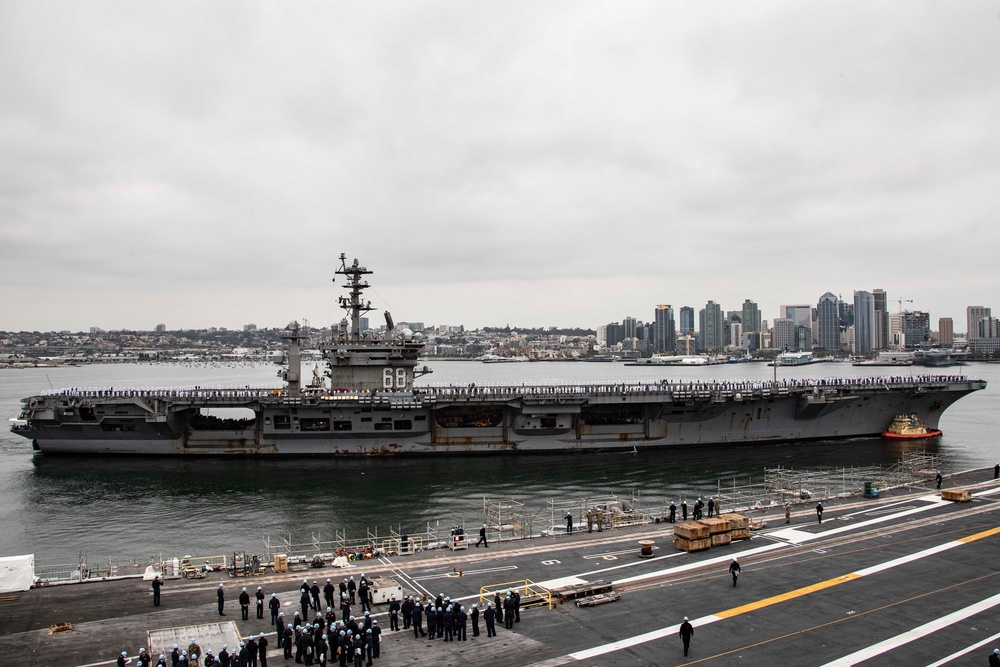 USS Nimitz returns from deployment