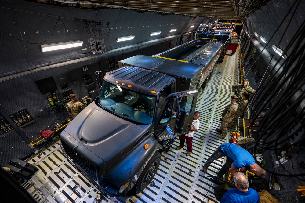 C-5 Galaxy Delivers Vehicles During Resolute Sentinel 23