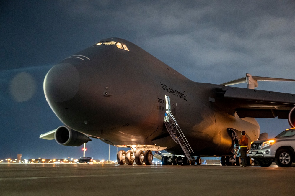 C-5 Galaxy Delivers Vehicles During Resolute Sentinel 23