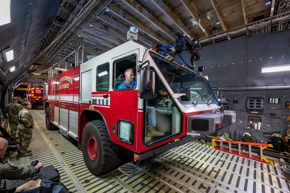 C-5 Galaxy Delivers Vehicles During Resolute Sentinel 23