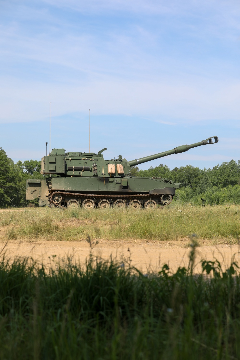 1-125 FA Fire Paladin M109A7s at Camp Ripley