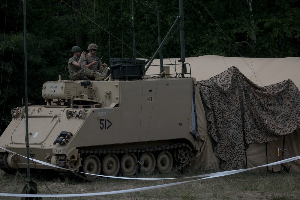 1-125 FA Fire Paladin M109A7s at Camp Ripley