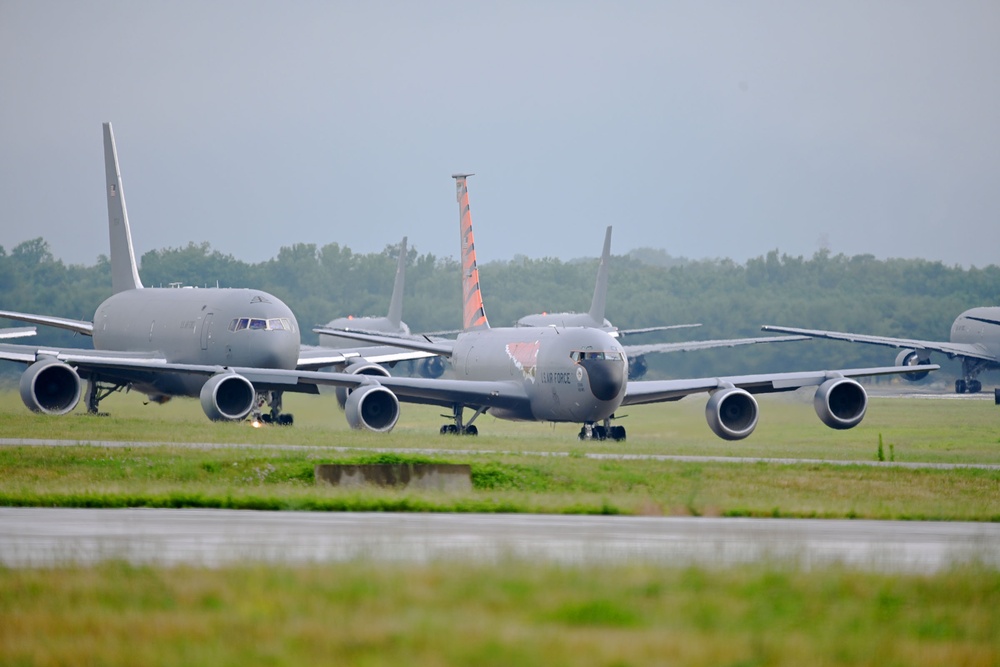 JBMDL 305th Air Mobility Wing Celebrate 100 years of air refueling By Conducting flyover NJ. June 27th, 2023