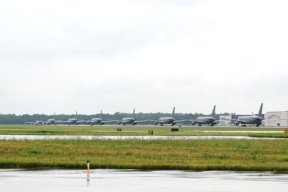 JBMDL 305th Air Mobility Wing Celebrate 100 years of air refueling By Conducting flyover NJ. June 27th, 2023