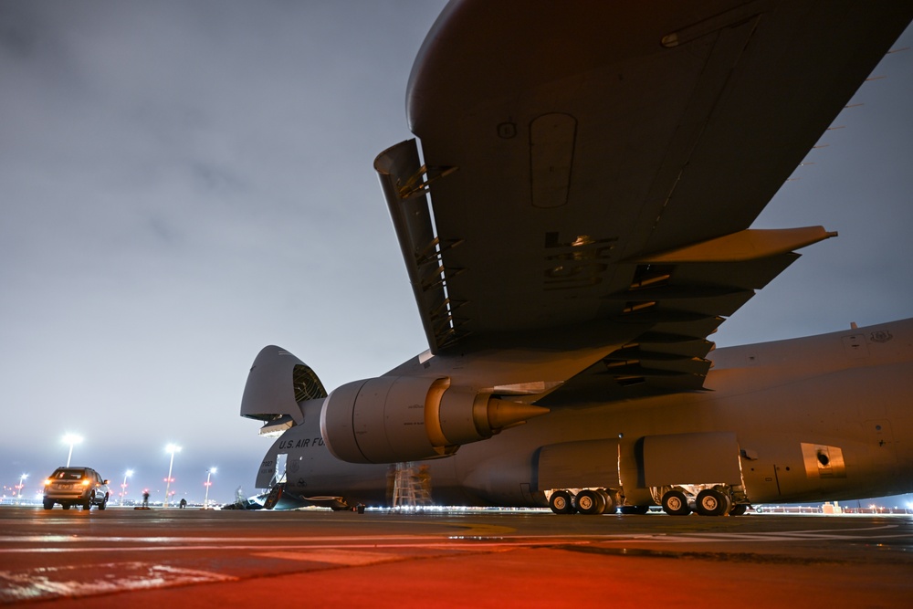 U.S. Air Force C-5M Super Galaxy cargo aircraft supports Resolute Sentinel 2023