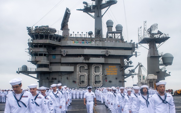 Nimitz Manning the Rails