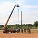 389th Engineer Company supports troop project to install light poles in Fort McCoy’s CRSP yard