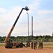 389th Engineer Company supports troop project to install light poles in Fort McCoy’s CRSP yard