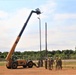 389th Engineer Company supports troop project to install light poles in Fort McCoy’s CRSP yard