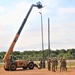 389th Engineer Company supports troop project to install light poles in Fort McCoy’s CRSP yard