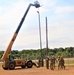 389th Engineer Company supports troop project to install light poles in Fort McCoy’s CRSP yard