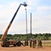 389th Engineer Company supports troop project to install light poles in Fort McCoy’s CRSP yard