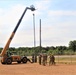 389th Engineer Company supports troop project to install light poles in Fort McCoy’s CRSP yard