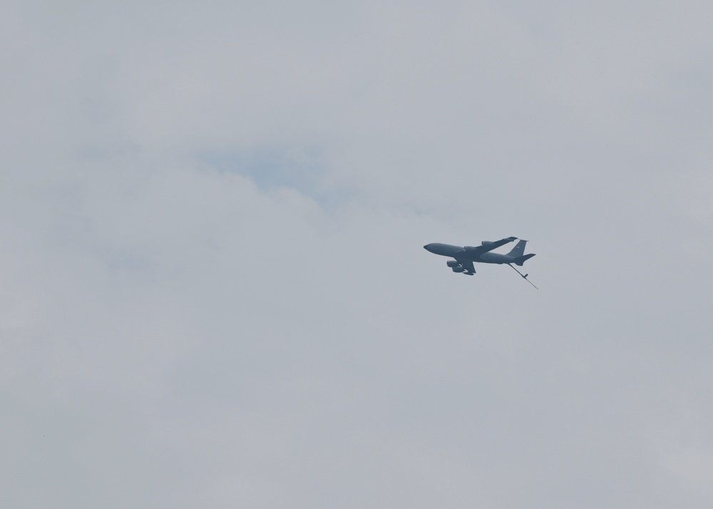 Flyover honors century of air refueling, 319th Reconnaissance Wing heritage