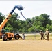 389th Engineer Company supports troop project to install light poles in Fort McCoy’s CRSP yard