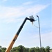 389th Engineer Company supports troop project to install light poles in Fort McCoy’s CRSP yard