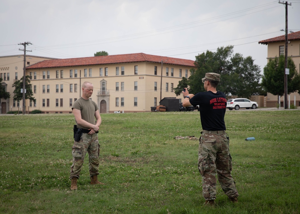 Oklahoma National Guard Military Police complete non-lethal weapons training