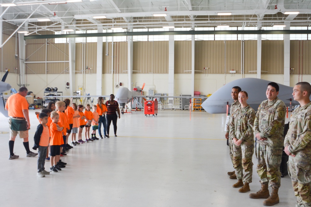 Fort Riley CYS Aim High Club visits MAAF