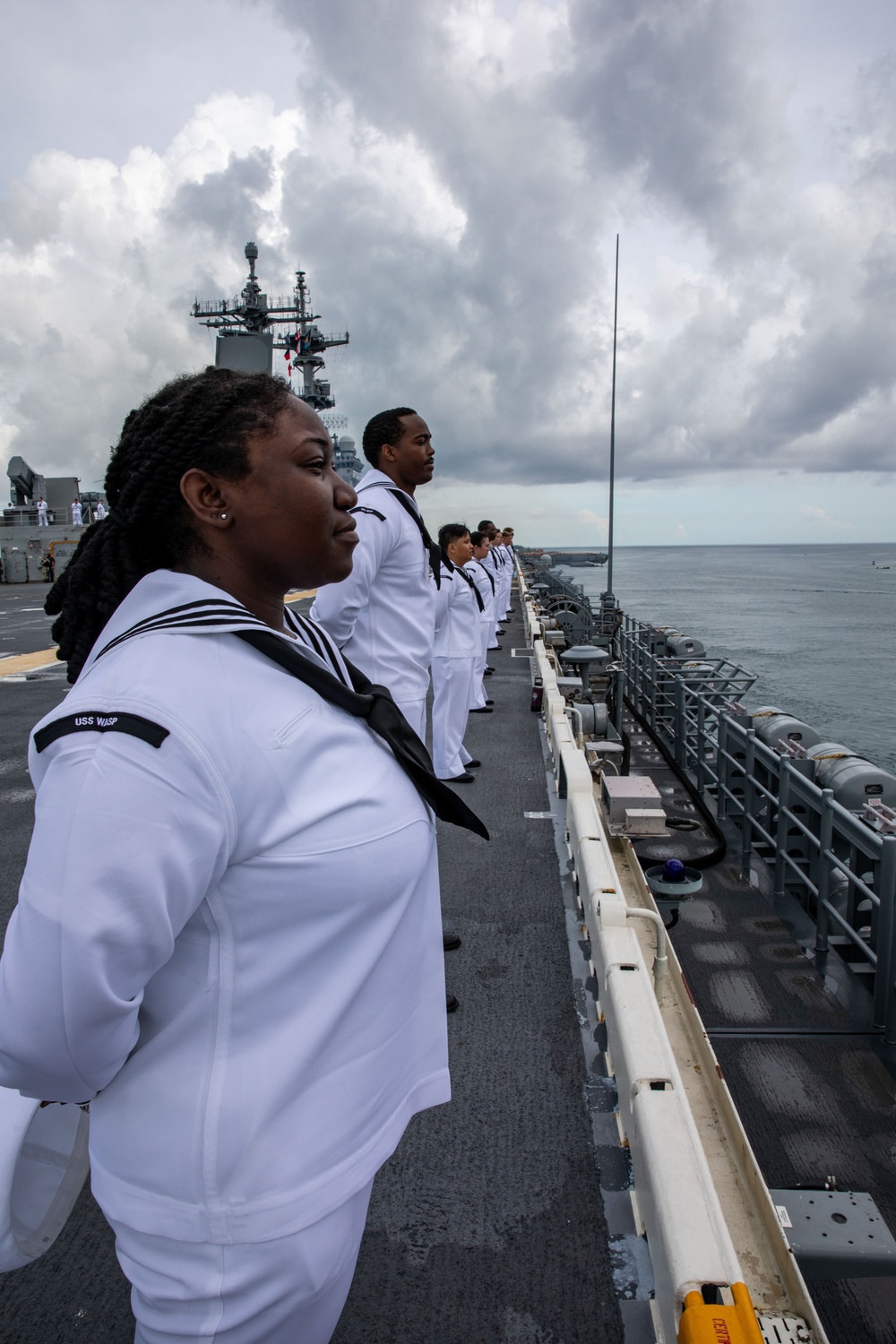 USS Wasp pulls into The Bahamas