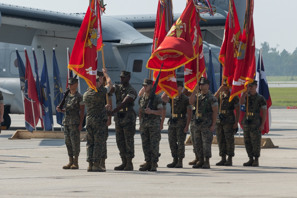 Marine Aircraft Group 26 change of command ceremony