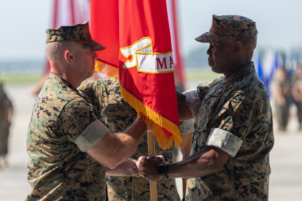 Marine Aircraft Group 26 change of command ceremony