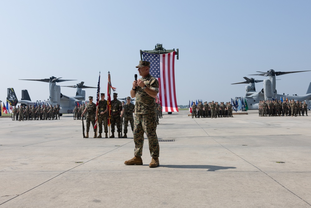 Marine Aircraft Group 26 change of command ceremony