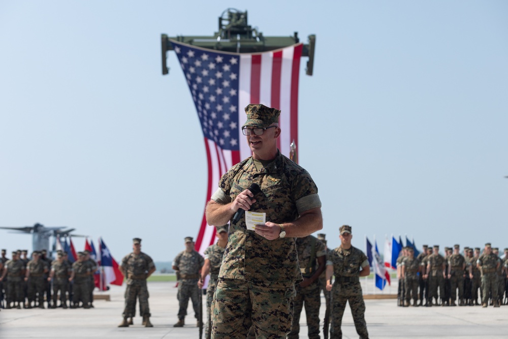 Marine Aircraft Group 26 change of command ceremony