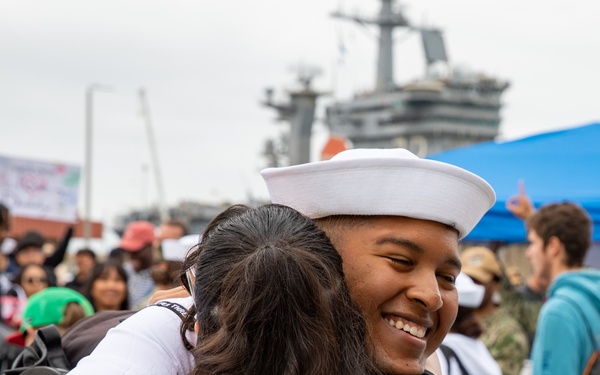 USS Nimitz Return to Homeport
