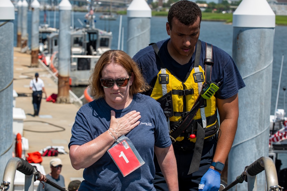 Federal, state and local agencies conduct mass rescue exercise in Port of Charleston