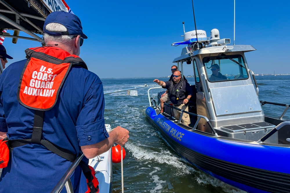 Federal, state and local agencies conduct mass rescue exercise in Port of Charleston