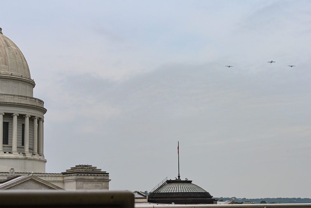 19 AW joins community flyover to celebrate 100 years of air refueling