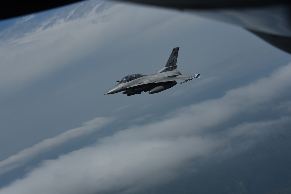 F-16 over South Dakota