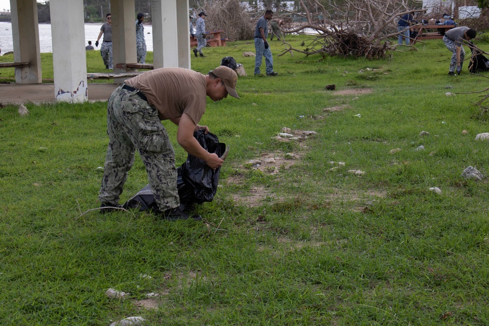 Sailors Volunteer for Typhoon Recovery